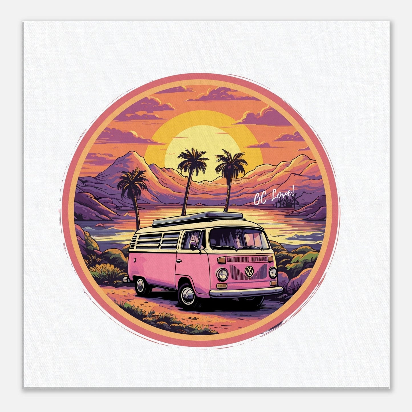 Decorate your favorite space with OC-inspired, one-of-a-kind Wall Canvas. Shipped in protective packaging, hanging kit included, this beautifully printed canvas art will bring any space alive with OC magic. From golden beaches to palm-lined streets, each detail is a testament to the beauty that defines the heart of Southern California. 